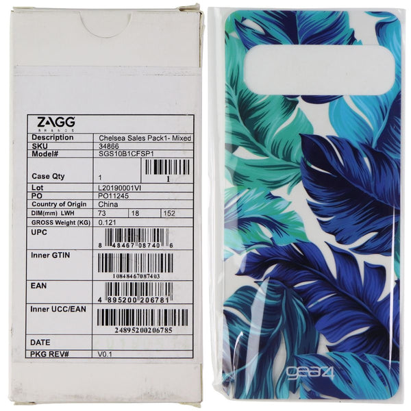 ZAGG Gear4 Swappable Inserts for Galaxy S10 Chelsea Cases - Blue Palm (25 Pack)