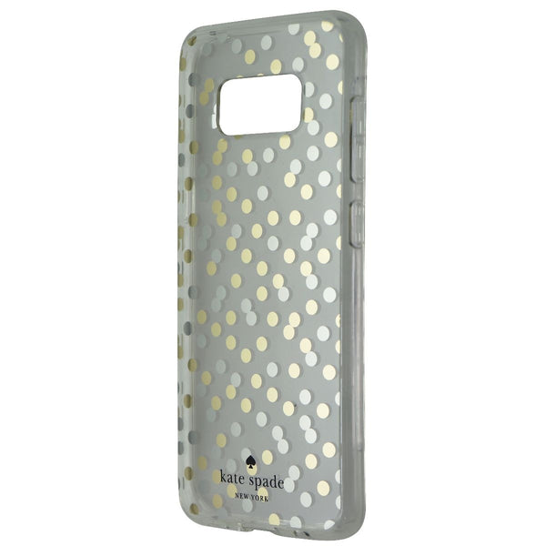 Kate Spade Hardshell Case for Galaxy S8 - Confetti Dot Clear/Gold/Silver