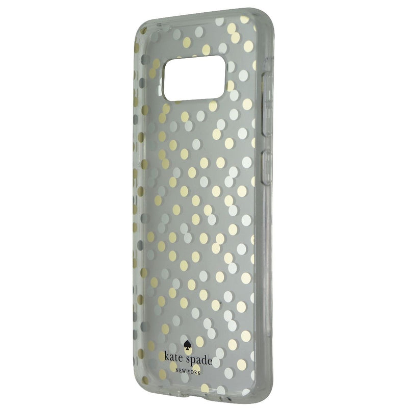 Kate Spade Hardshell Case for Galaxy S8 - Confetti Dot Clear/Gold/Silver