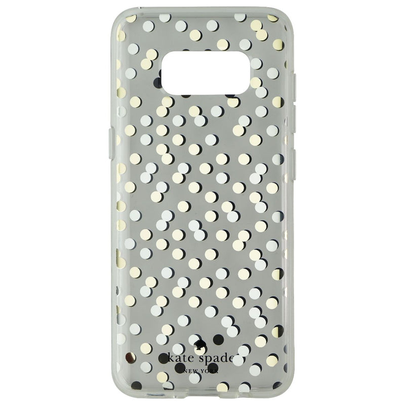 Kate Spade Hardshell Case for Galaxy S8 - Confetti Dot Clear/Gold/Silver