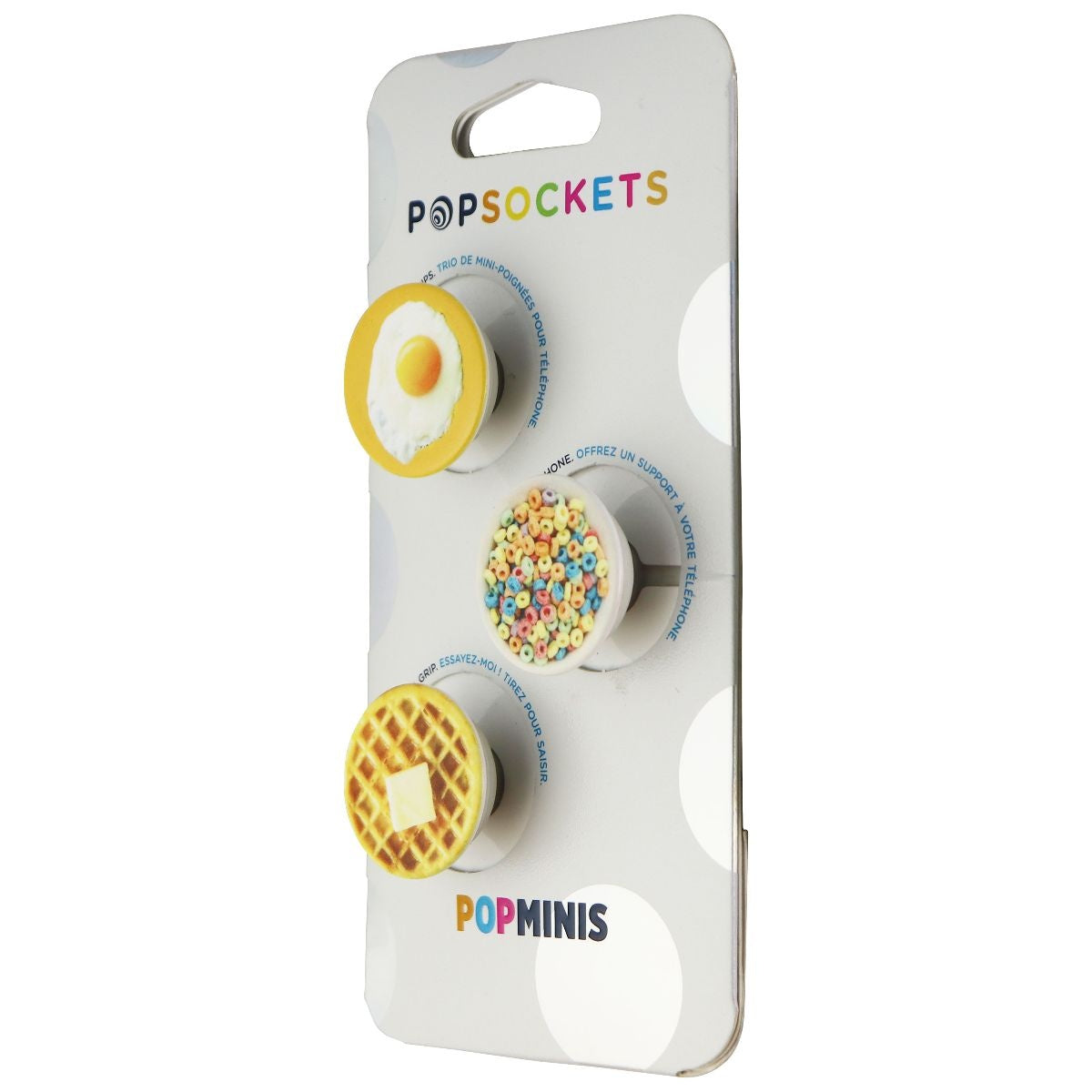 PopSockets PopMinis: Mini Grips for Phones Tablets (3 Pack) Breakf