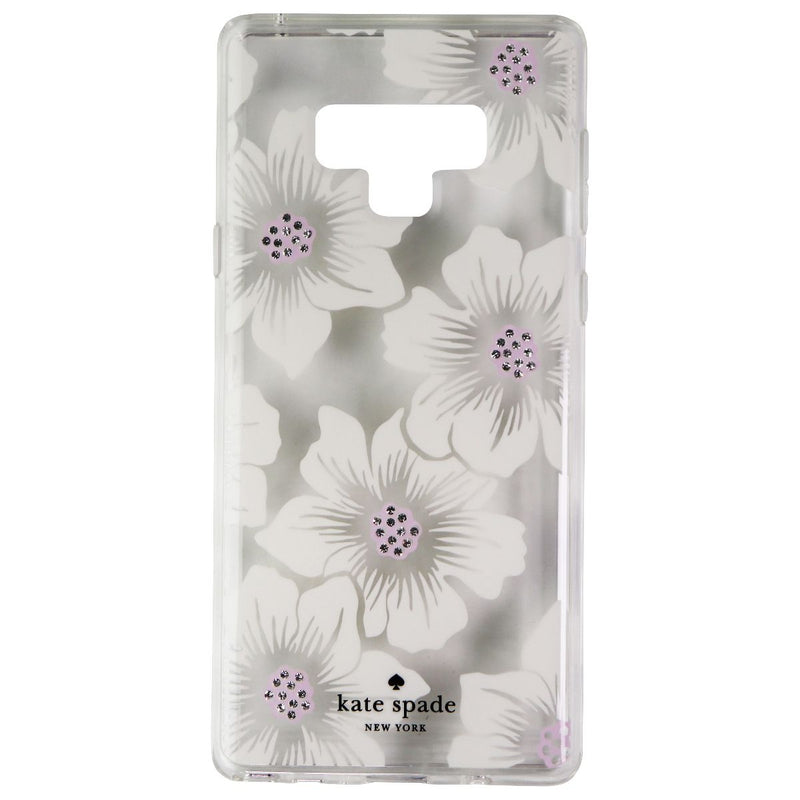 Kate Spade Hardshell Case for Samsung Galaxy Note9 - Clear/Hollyhock Floral/Gems