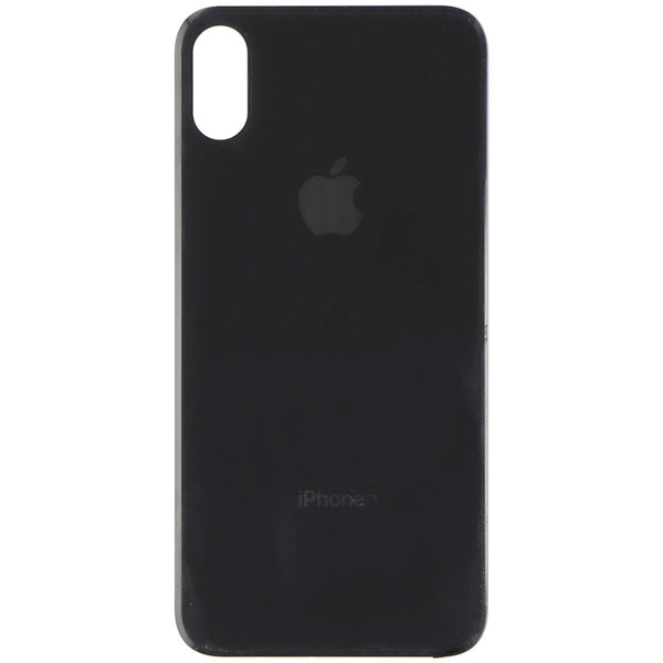 Repair Part - Back Glass Panel for Apple iPhone X - Black with Logo