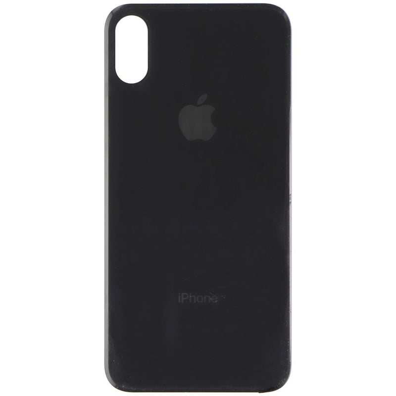 Repair Part - Back Glass Panel for Apple iPhone X - Black with Logo