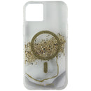 Case-Mate Karat Marble Case for MagSafe for iPhone 14 Plus - Clear/Gold/White