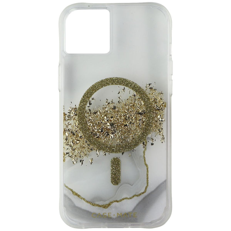 Case-Mate Karat Marble Case for MagSafe for iPhone 14 Plus - Clear/Gold/White