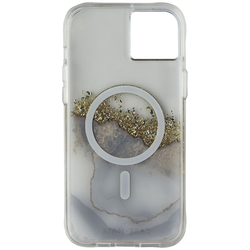 Case-Mate Karat Marble Case for MagSafe for iPhone 14 Plus - Clear/Gold/White