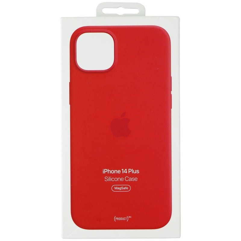 Apple Silicone Case for  MagSafe for Apple iPhone 14 Plus - (Product) RED