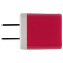 Universal (5V/2.1A) Dual USB Charger Travel Adapter - Pink/White (PT-WC-13PNK)
