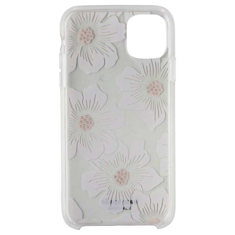 Kate Spade Hardshell Case for Apple iPhone 11 - White Hollyhock/Clear