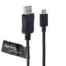 StarTech (1.8m/6ft) USB-C to DisplayPort Male Adapter Cable - Black (CDP2DPMM6B)