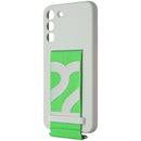 Samsung Silicone Cover with Strap for Samsung Galaxy S22+ (Plus) - White / Green