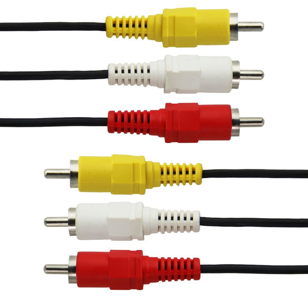 MIXED RCA to RCA Male to Male Composite AV Cable - Mixed Lengths/Styles