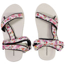 AEROPOSTALE Velcro Strap Floral Sandals - White Floral (Size: US 9)