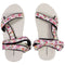 AEROPOSTALE Velcro Strap Floral Sandals - White Floral (Size: US 9)