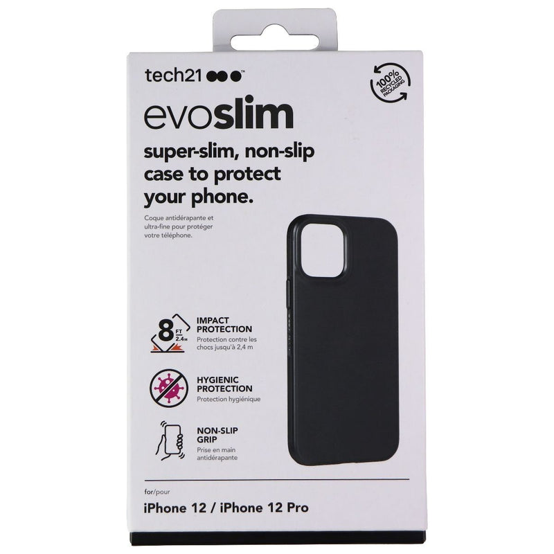 Tech21 Evo Slim Series Case for Apple iPhone 12 & iPhone 12 Pro - Black