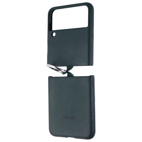 Samsung Silicone Protective Cover with Ring for Galaxy Z Flip3 5G - Green