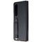 Samsung Leather Protective Cover with Strap for Galaxy Z Fold3 5G - Black