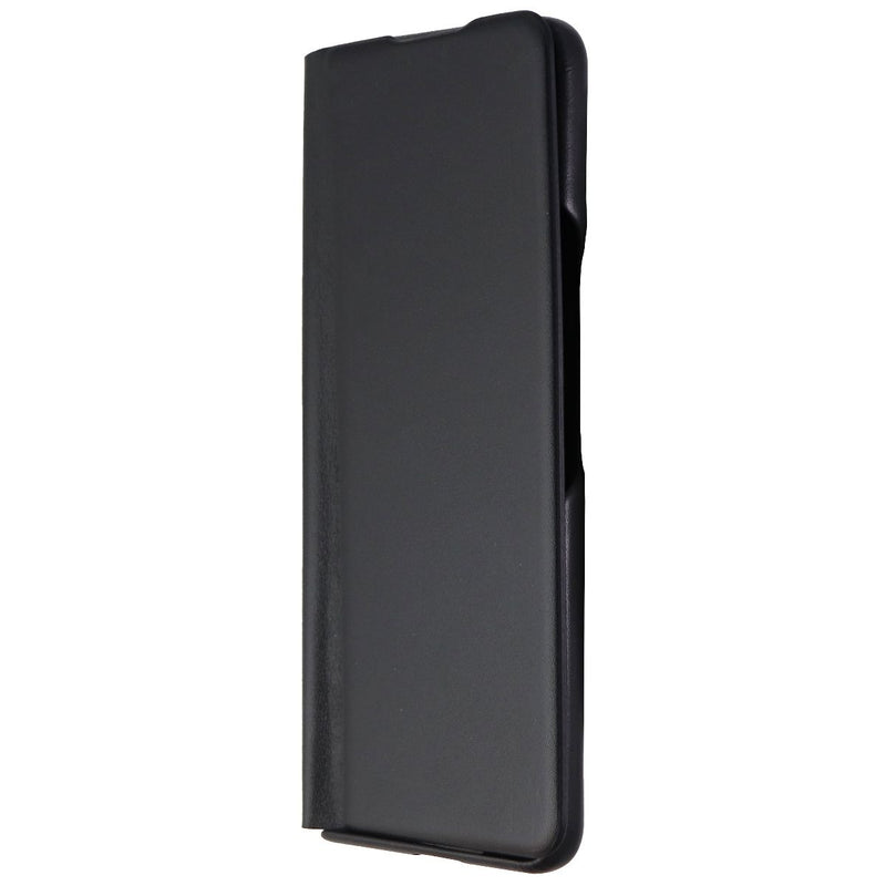 Samsung Leather Protective Cover with Strap for Galaxy Z Fold3 5G - Black