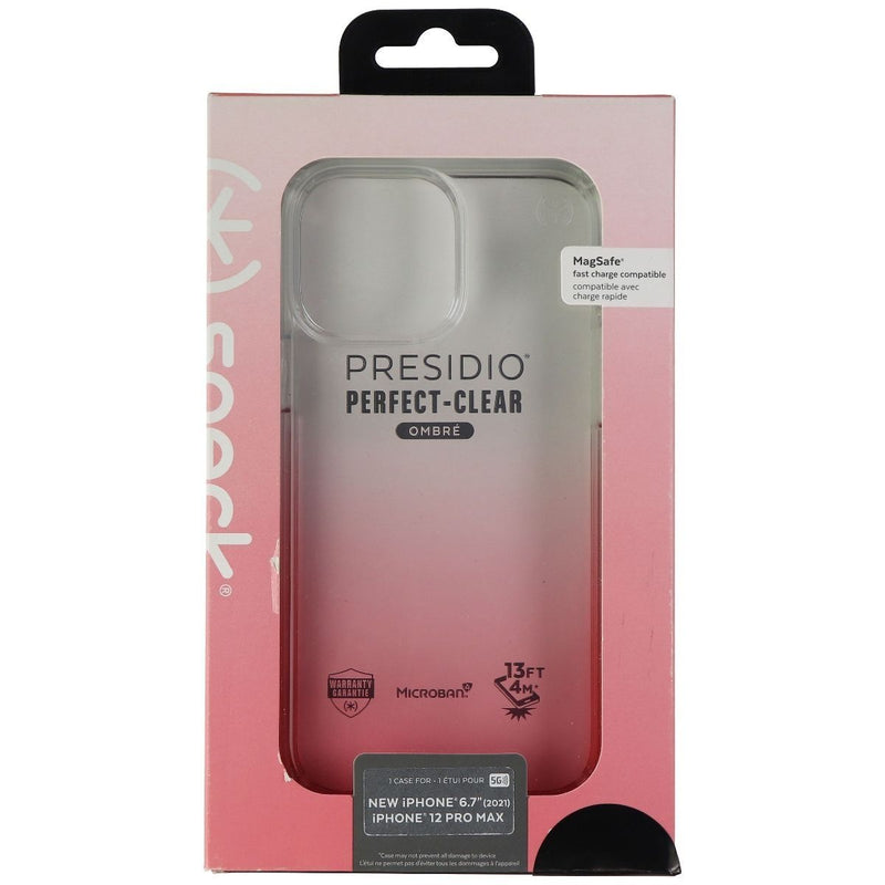 Speck Presidio Perfect-Clear Case for iPhone 13 Pro Max/12 Pro Max - Rose Fade