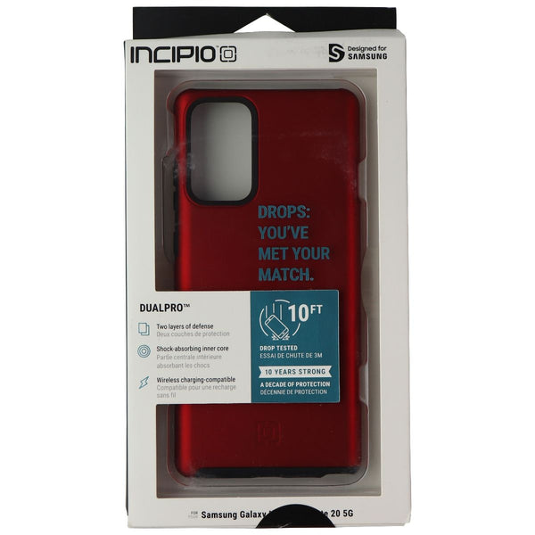 Incipio DualPro Case Compatible with Samsung Galaxy Note20 Iridescent Red/Black