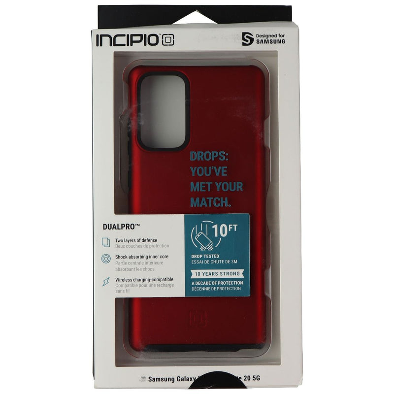 Incipio DualPro Case Compatible with Samsung Galaxy Note20 Iridescent Red/Black