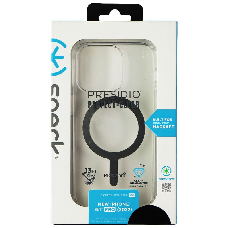 Speck Presidio Perfect Clear Case for MagSafe for iPhone 14 Pro - Silver/Clear
