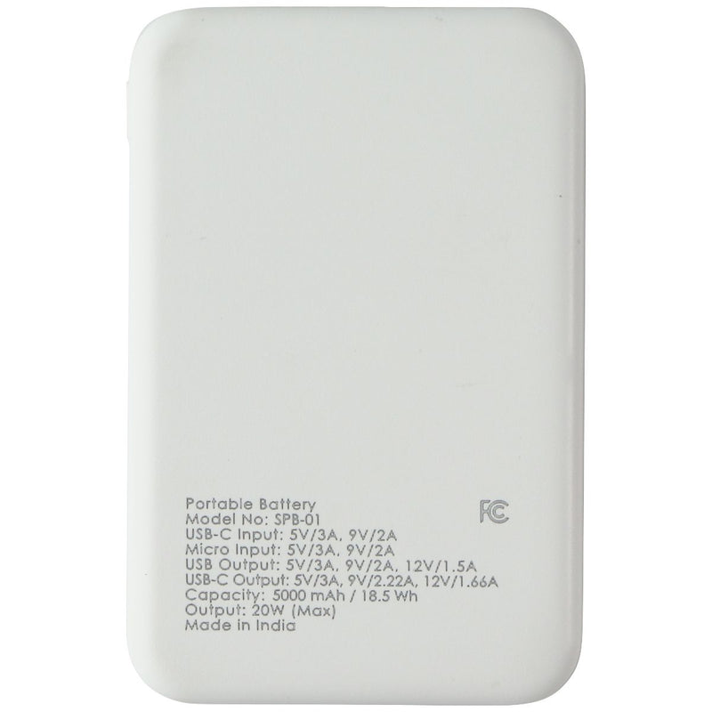 S. Simple Travel Kit USB-C On-The-Go Car and Wall Chargers - White