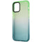 AQA Hard Protective Case for Apple iPhone 12 Pro / iPhone 12 - Clear Green Ombre