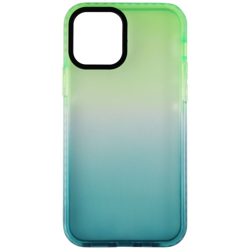 AQA Hard Protective Case for Apple iPhone 12 Pro / iPhone 12 - Clear Green Ombre