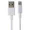 (3-PACK) of 6-Foot USB Charge and Sync Cable for iPhone/iPad/iPod - White
