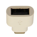 Universal USB to USB-C (Type C) Short OTG Adapter for USB-C Devices - White