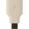Universal USB to USB-C (Type C) Short OTG Adapter for USB-C Devices - White