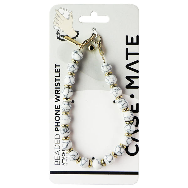 Case-Mate Beaded Phone Wristlet for iPhones - White Marble