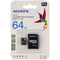 ADATA 64GB microSDXC Card with Adapter UHS-1 / Class 10 / V10/A1 Memory Card