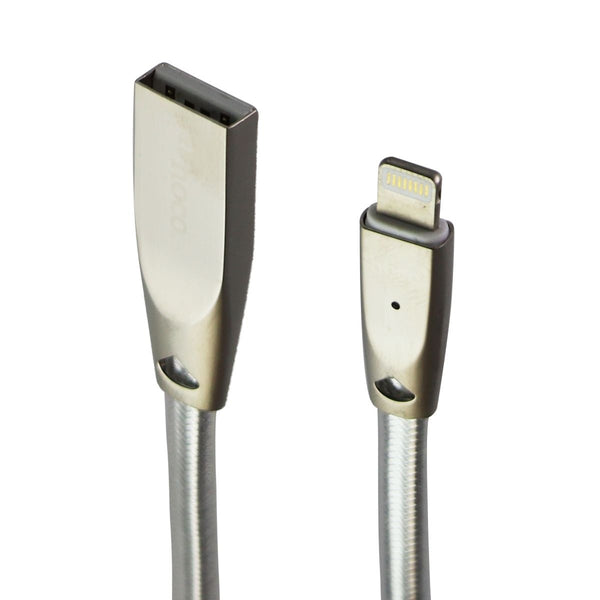 Hoco U9 4-Foot/1.2M Zinc Alloy Jelly Knitted 8-Pin Charge & Sync Cable - Silver