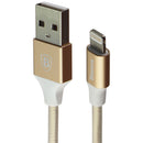 Baseus 3.3-foot/1m Nylon TPE Shielded 8-Pin to USB Charge and Sync Cable - Gold