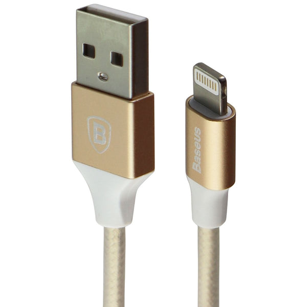 Baseus 3.3-foot/1m Nylon TPE Shielded 8-Pin to USB Charge and Sync Cable - Gold
