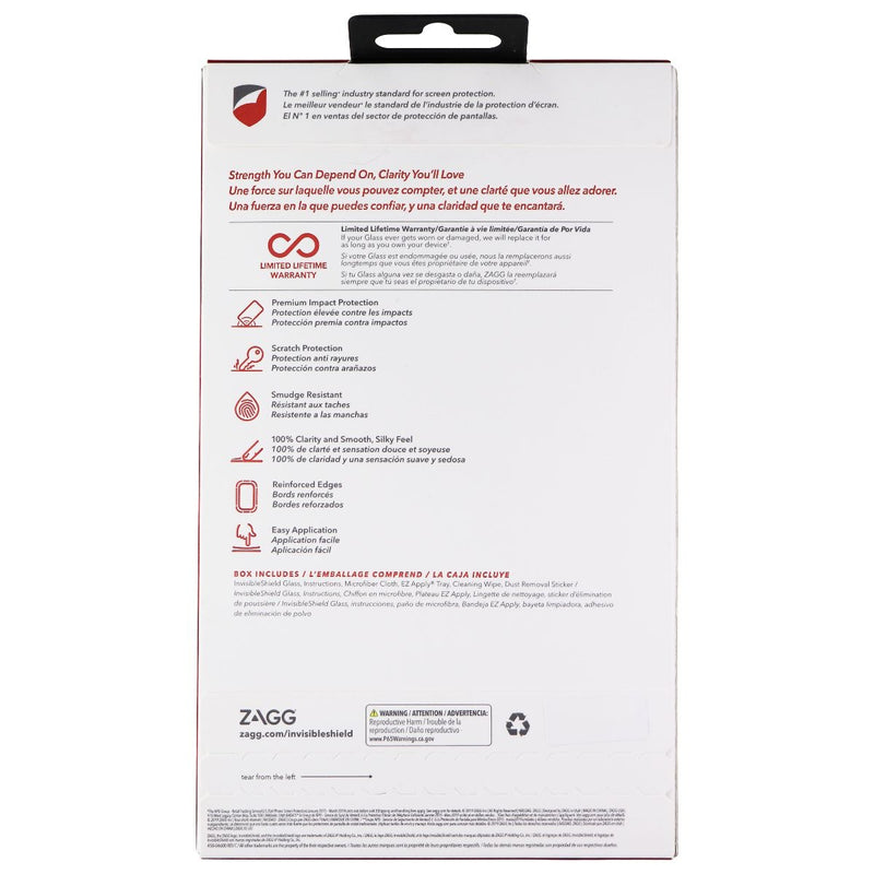 ZAGG Invisible Shield (Glass) Tempered Glass Screen Protector for LG K30 - Clear