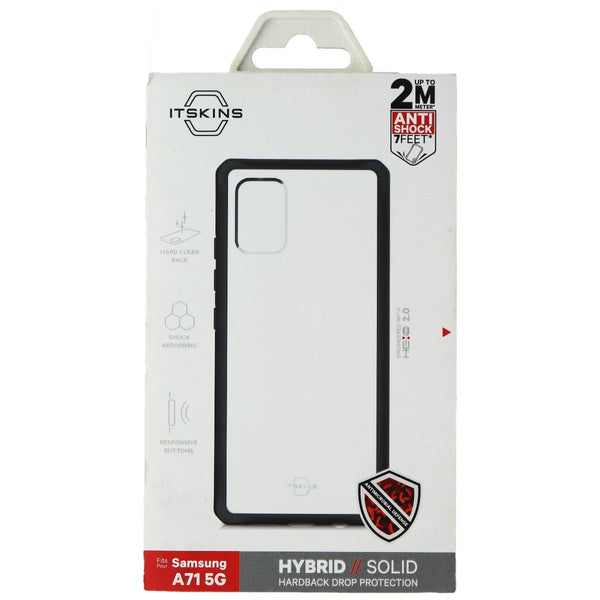 ITSKINS Hybrid Solid Series Case for Samsung Galaxy A71 5G - Clear/Black