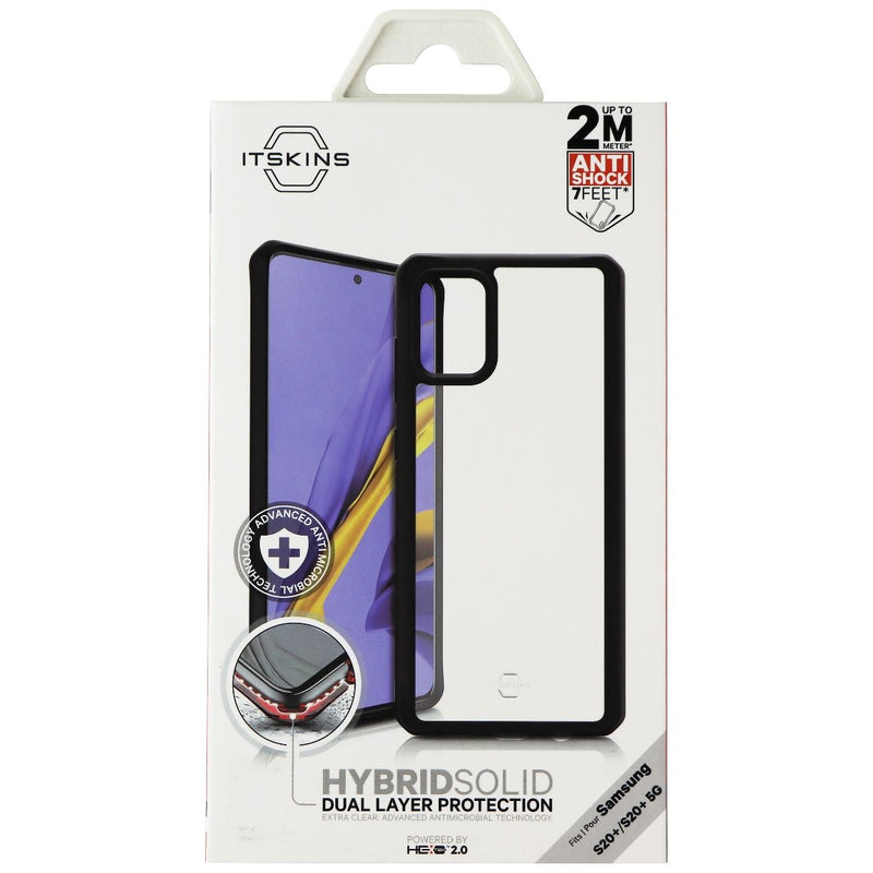 ITSKINS Hybrid Solid Series Case for Samsung Galaxy (S20+) 5G - Black/Clear