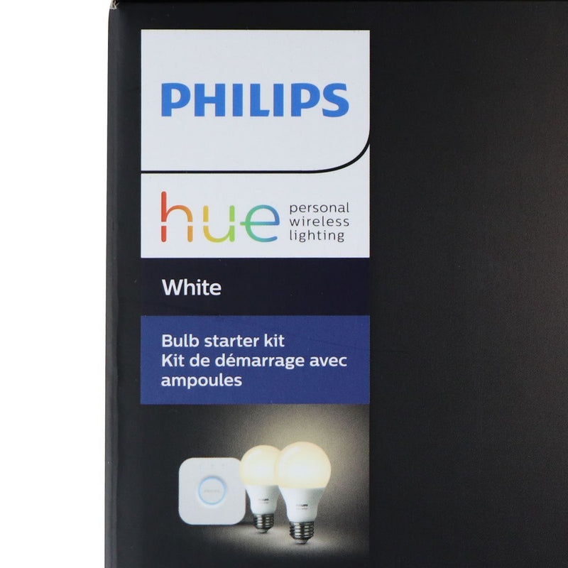 Philips Hue A19 White Bulb Starter Kit with 2 Bulbs & Bridge