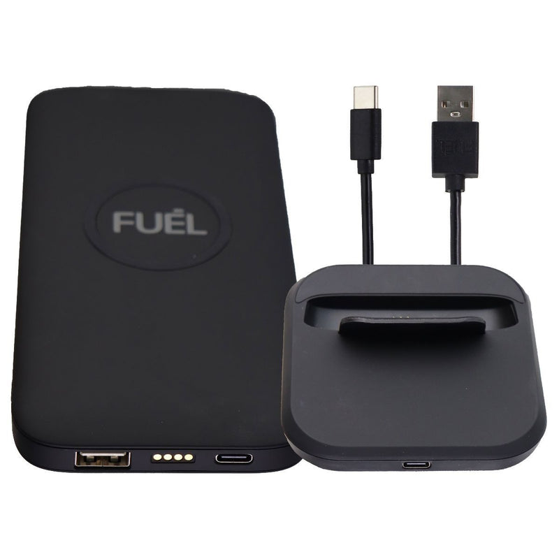 FUEL Wireless Power Bank with QI Charging and Charging Base - 10,000mAh - Black