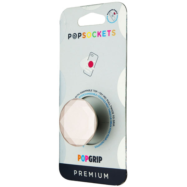PopSockets PopGrip Stand & Grip with Swappable Top - Metallic Diamond Rose Gold