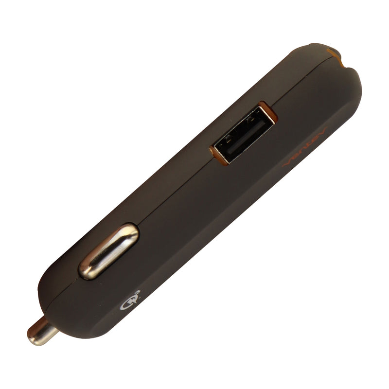 Ventev Dashport 2 USB Ports with USB Type C Cable Car Charger - Gray Orange