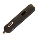 Ventev Dashport 2 USB Ports with USB Type C Cable Car Charger - Gray Orange