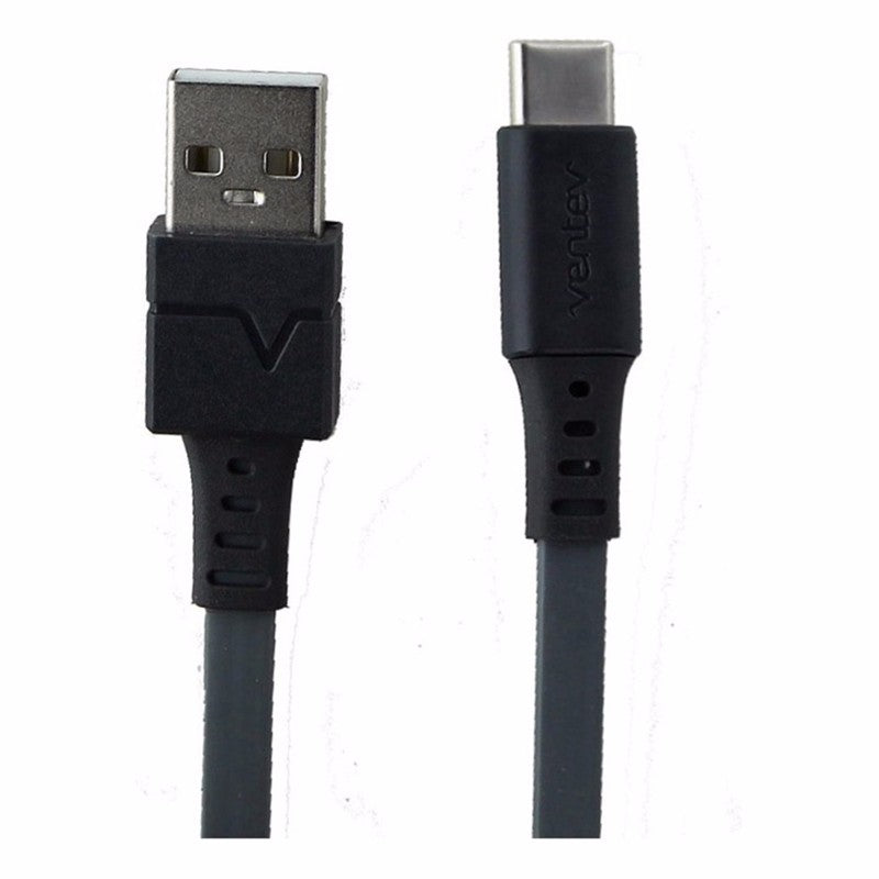 Ventev (506455) 6Ft ChargeSync Flat Tangle-Free Cable  for USB-C Devices - Gray