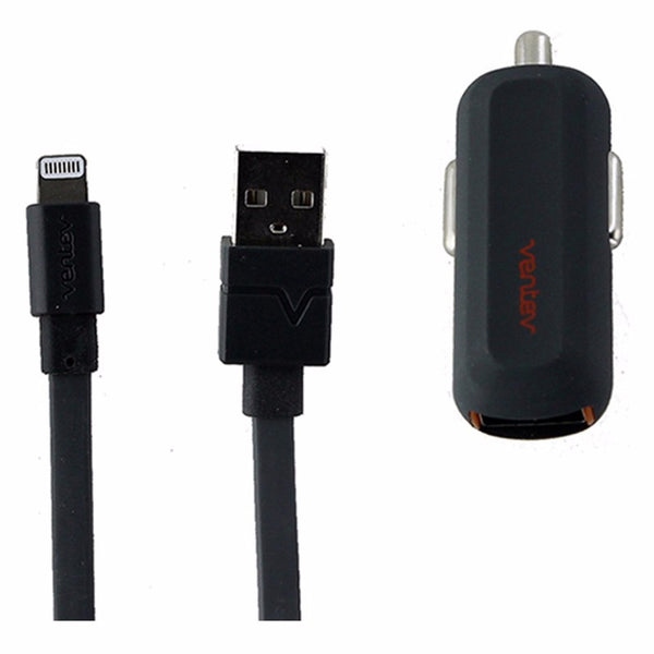 Ventev r1240 Car Charger With USB Lighting Cable 2.4A