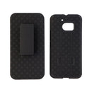 Verizon OEM Shell Holster Stand Combo Protective Case Cover for HTC 10 - Black