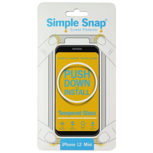 Simple Snap Tempered Glass Screen Protector Compatible with iPhone 12 Mini